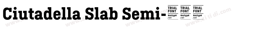 Ciutadella Slab Semi字体转换 Ciutadella Slab Semi字体转换